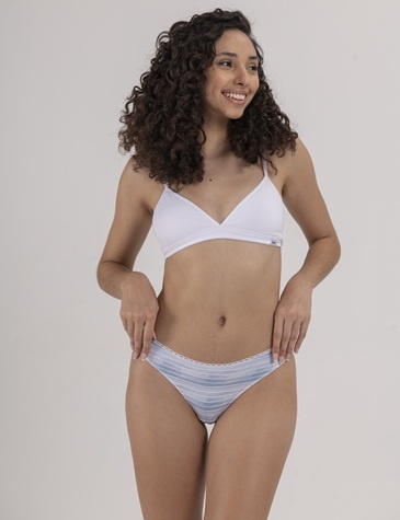 Colaless Regulable Algodon y  lycra con Puntilla -MARINA- T1/5 Pack x3  DOLCISIMA