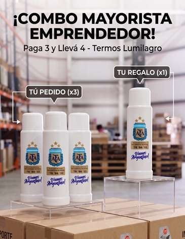 Combo Termo TERRA SELECCION 1000ML 4x3 LUMILAGRO