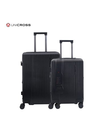 SET VALIJAS 20'' 24'' NEGRAS  - UNICROSS