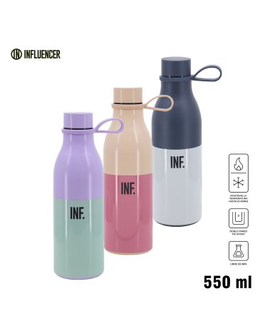 BOTELLA TERMICA  550 ML INFLUENCER