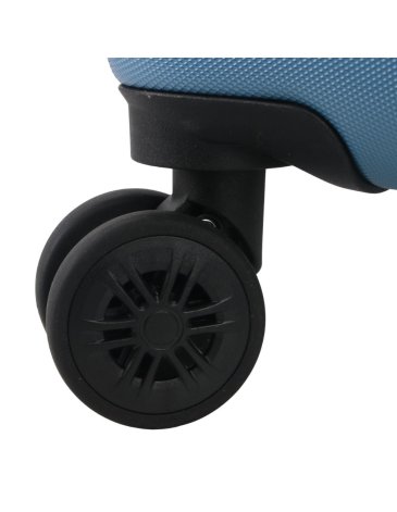 Valija CHECK IN HARD ABS Gris Azulado 20 pulg  4 ruedas dobles manija metalica extensible sin  expansion y cerradura de combinacion 55X35X25 cm x1u    - CHECK IN