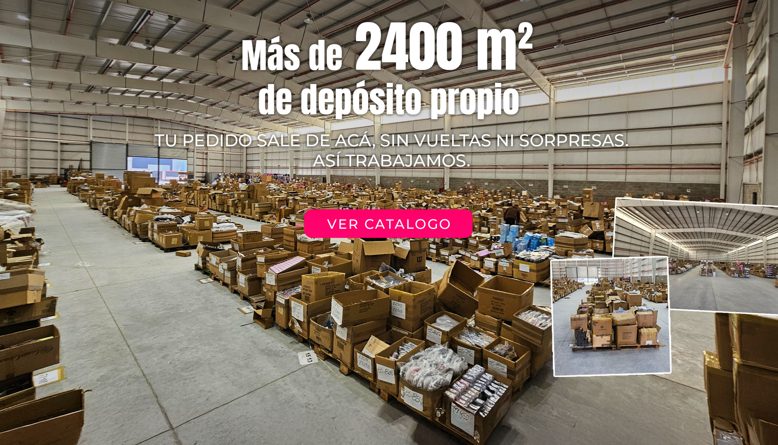 Mas de 2400m2 de deposito un Hipermercado Textil