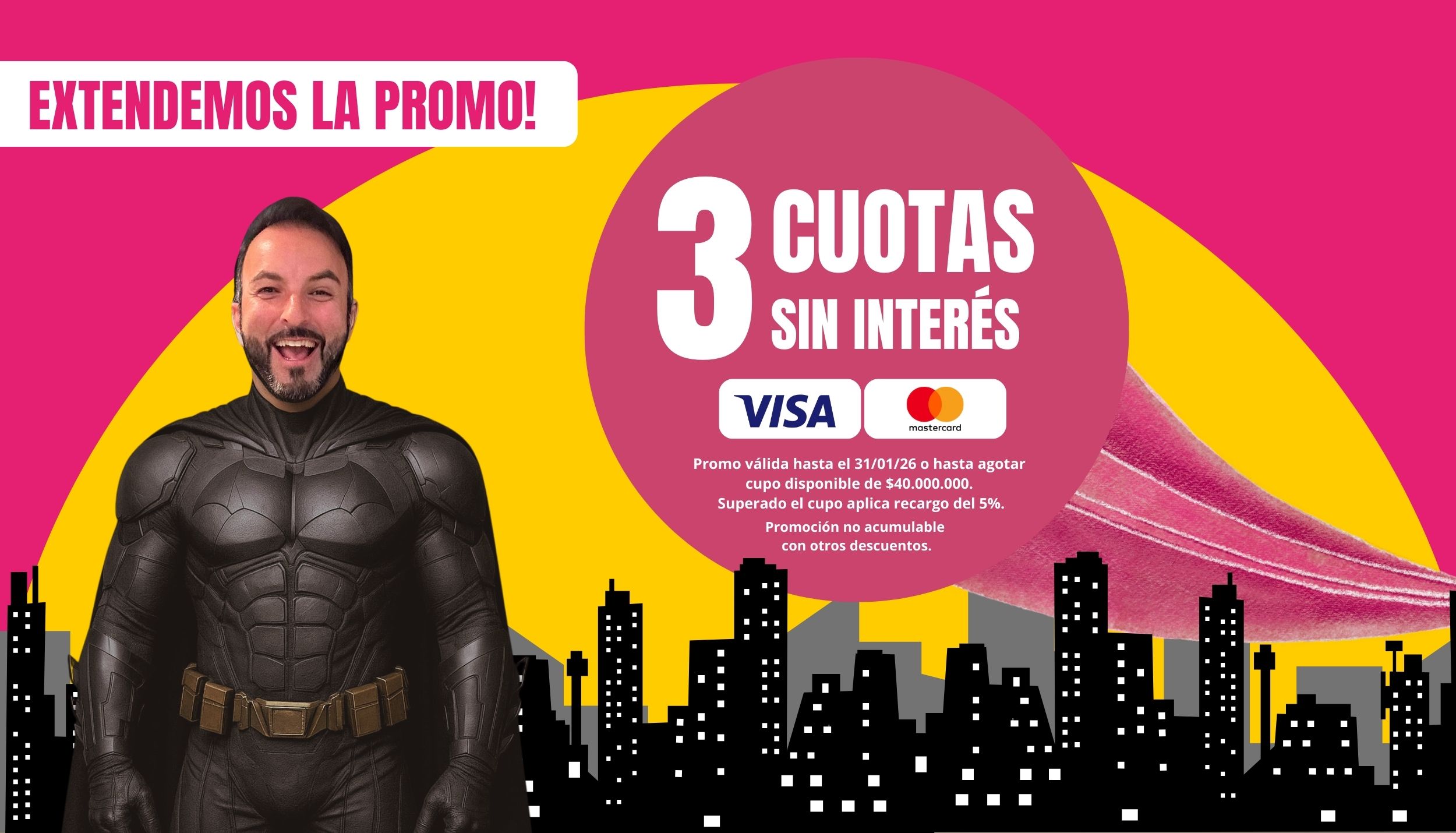 3 CUOTAS SIN INTERES A PRECIO MAYORISTA nuestro un Hipermercado Textil