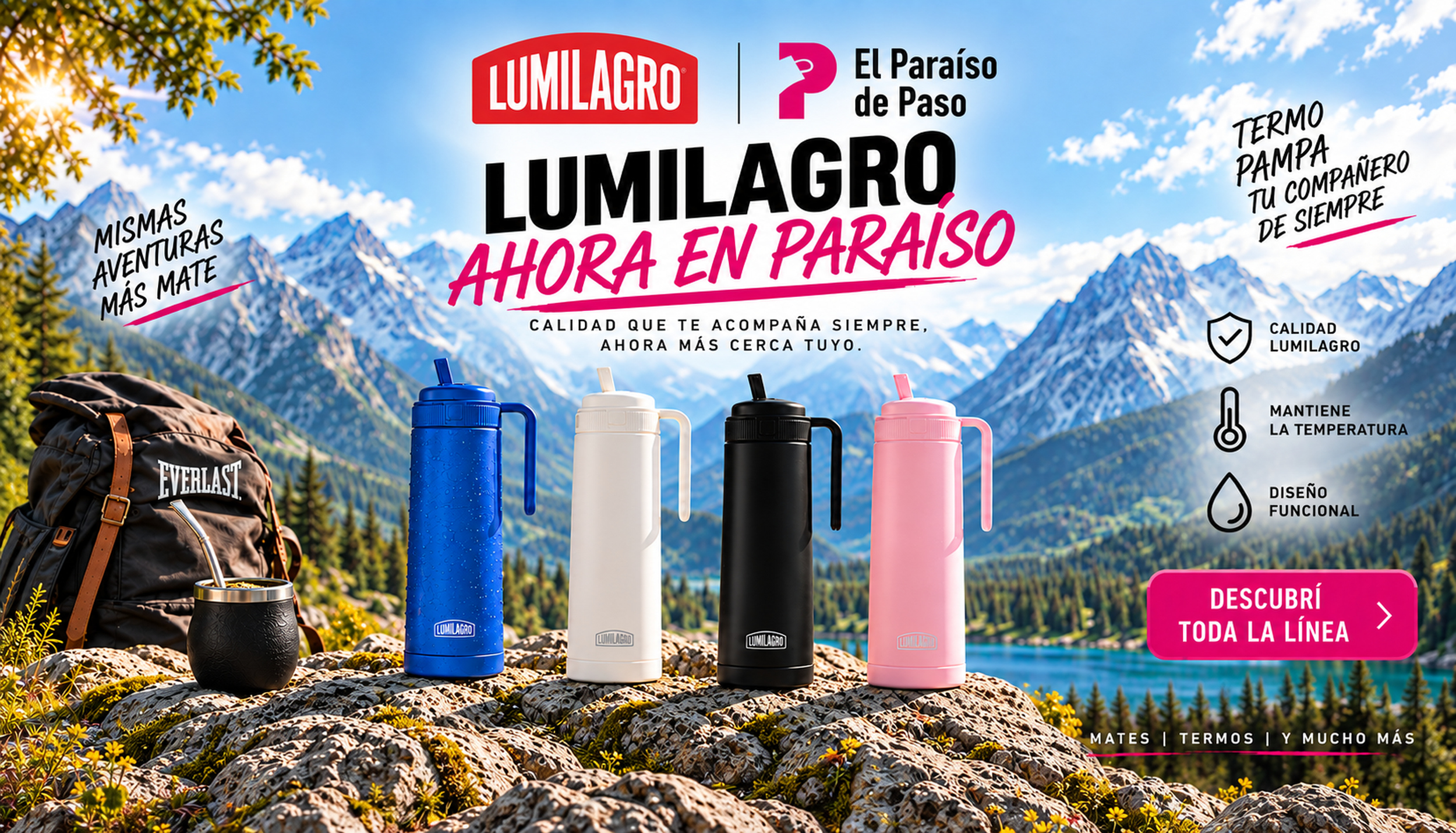 Distribuidor ofical Lumilagro. Venta por Mayor Termos Lumilagro