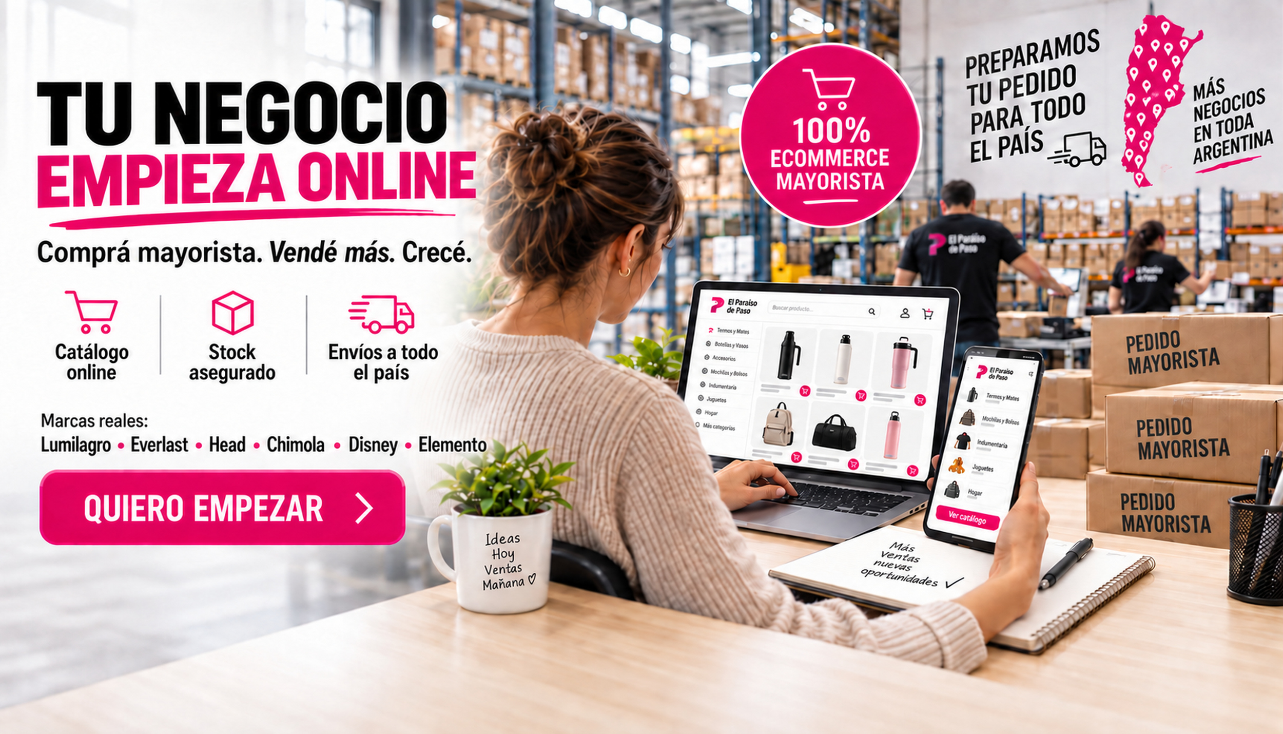 Empeza tu negocio en Paraiso, comenza hoy a vender. Tu tienda gratis.